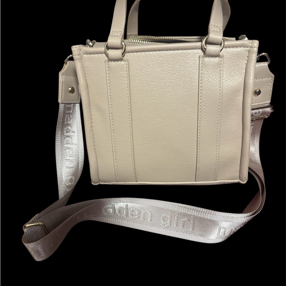 ❤️NEW LISTING NWT Madden Girl Mini Tote Cream Satchel with Gold Accents - Picture 4 of 5